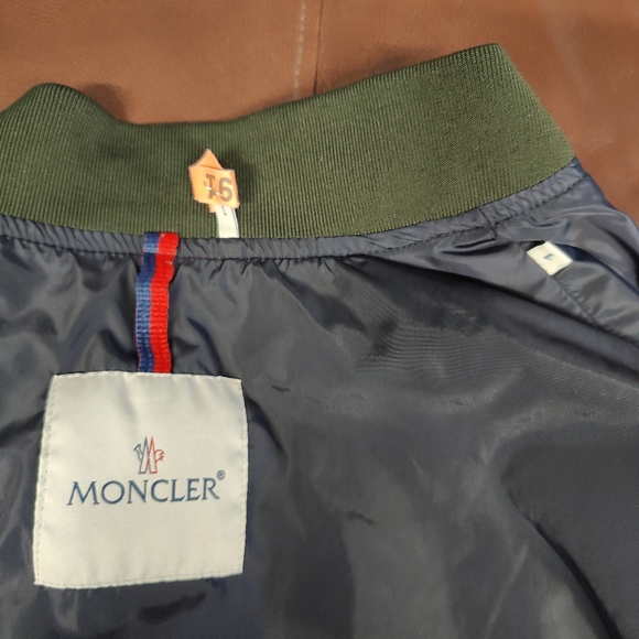 Green Moncler bomber jacket size 1 - Picture 8 of 14